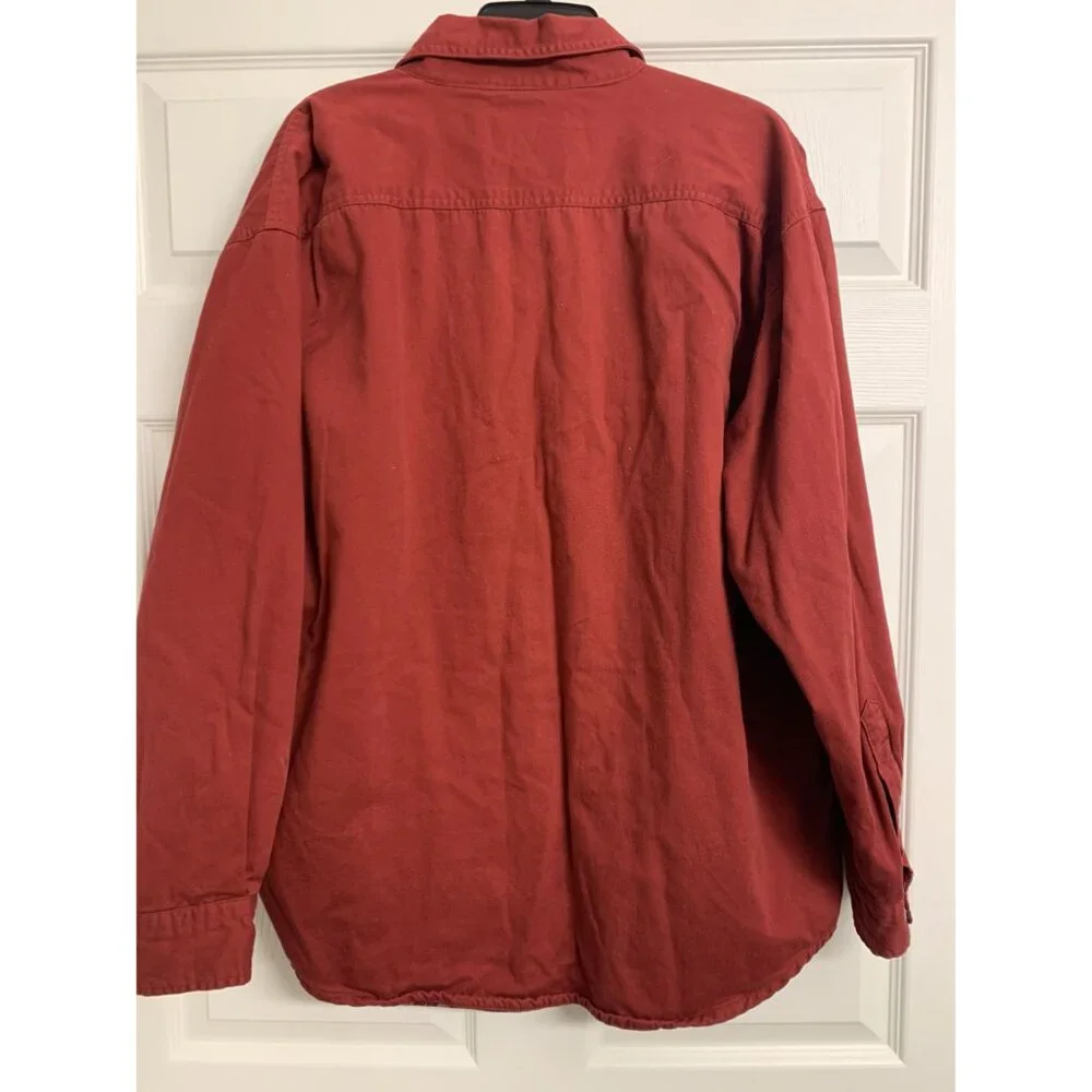 St. John's Bay Heavy Plaid‎ Lined Button Up Jacket Size L
